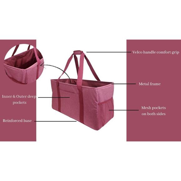 Multipurpose Utility Tote - Frost Fandango Pink - Picture 10 of 16